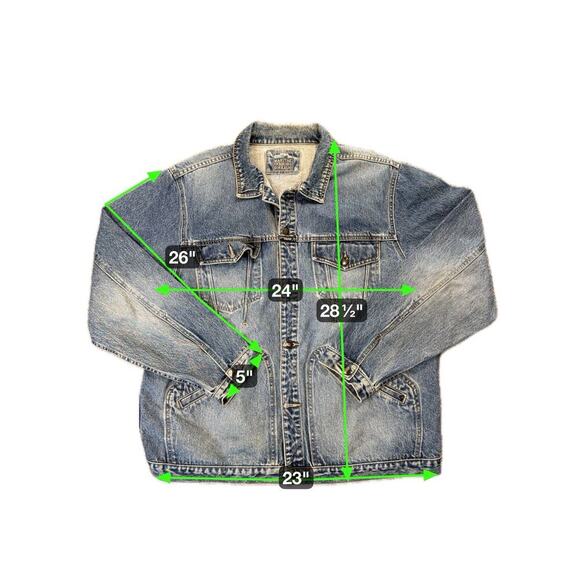 Vintage Marithe Francois Girbaud Denim Jeans Jacket Mens XLY2K Skater - Picture 6 of 6